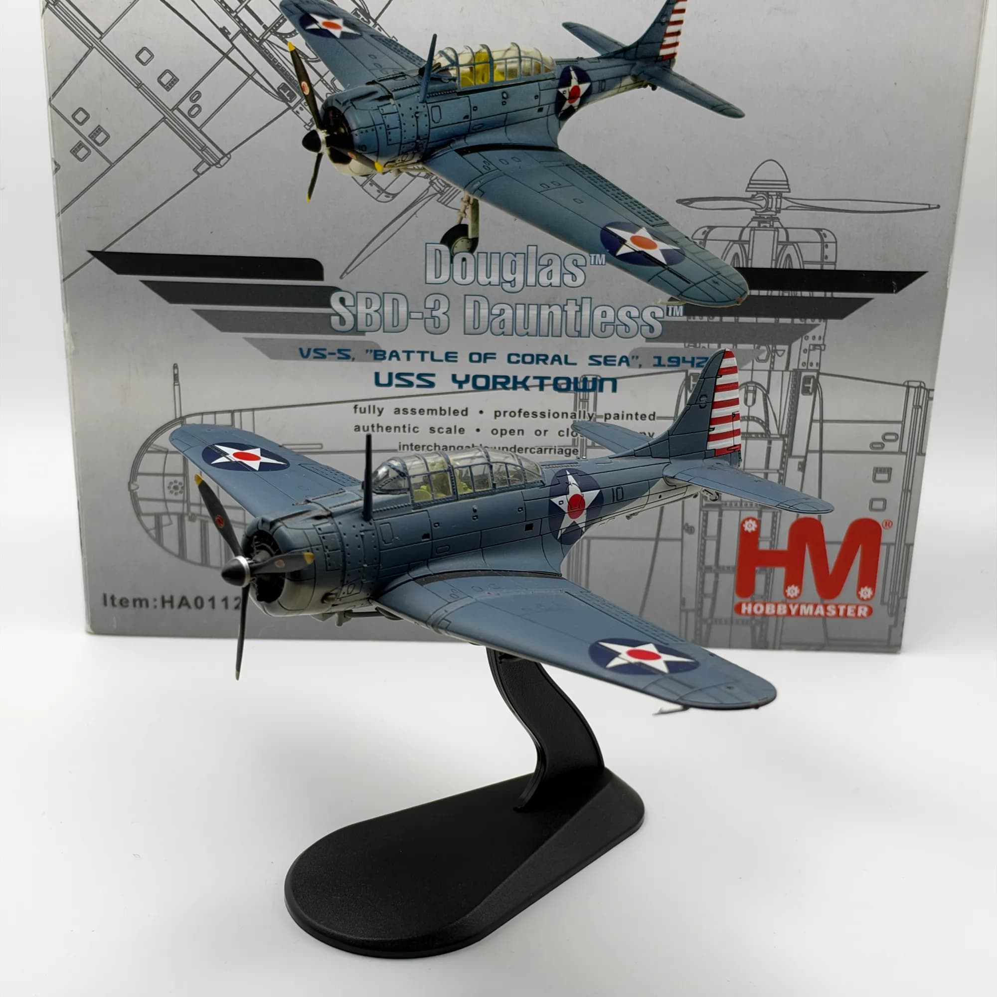Hobby Master 1:72 Douglas SBD-3 Dauntless Diecast United States Navy HA0112